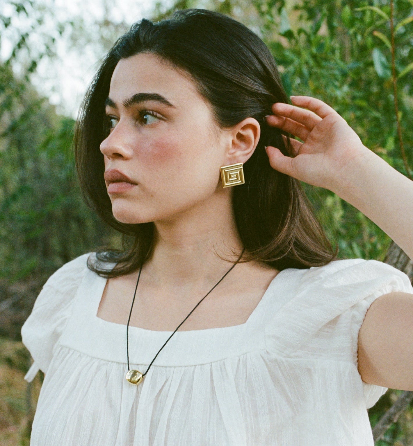 Pyramid Earrings - Gold