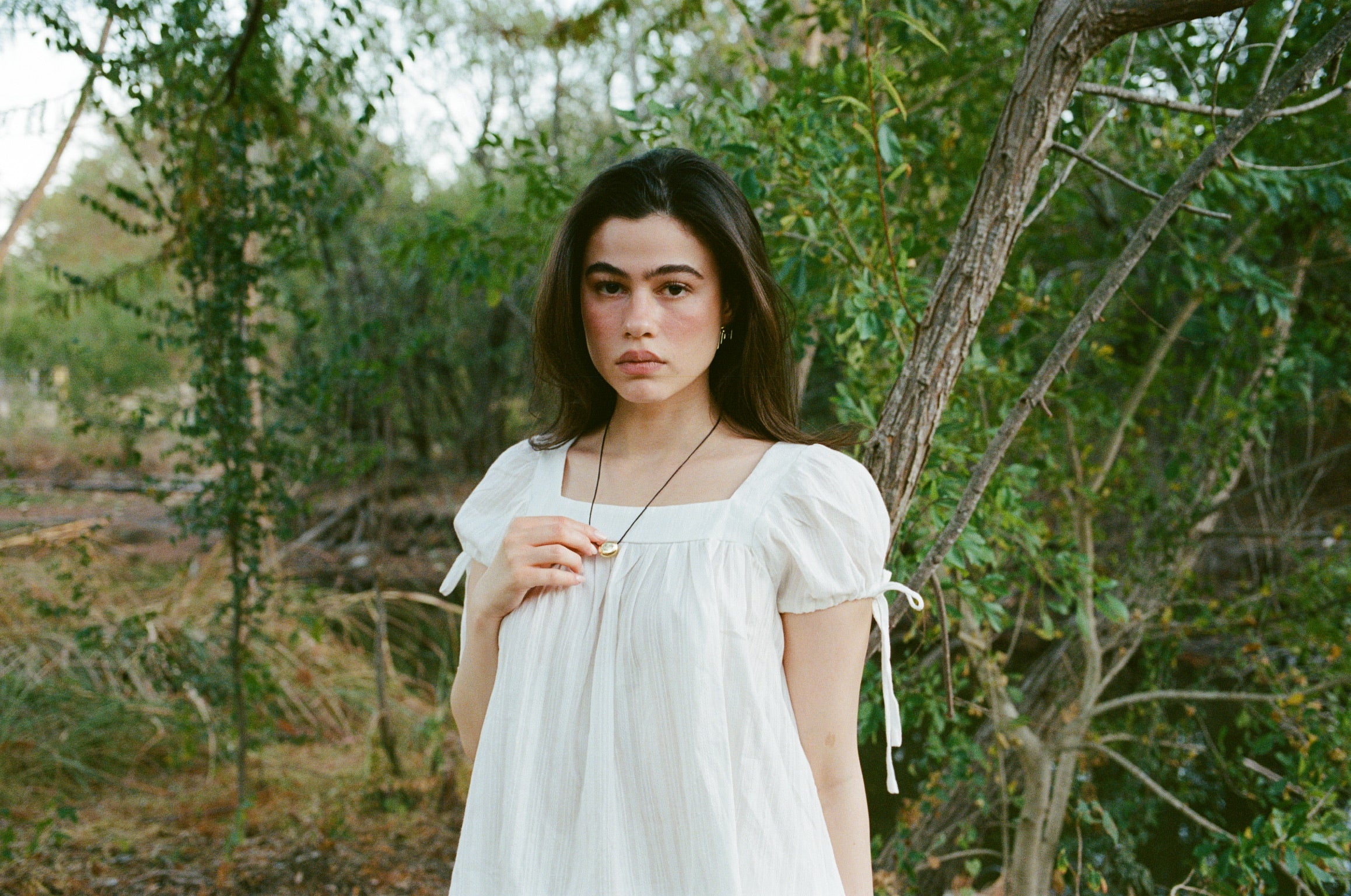 Stone Necklace - Gold