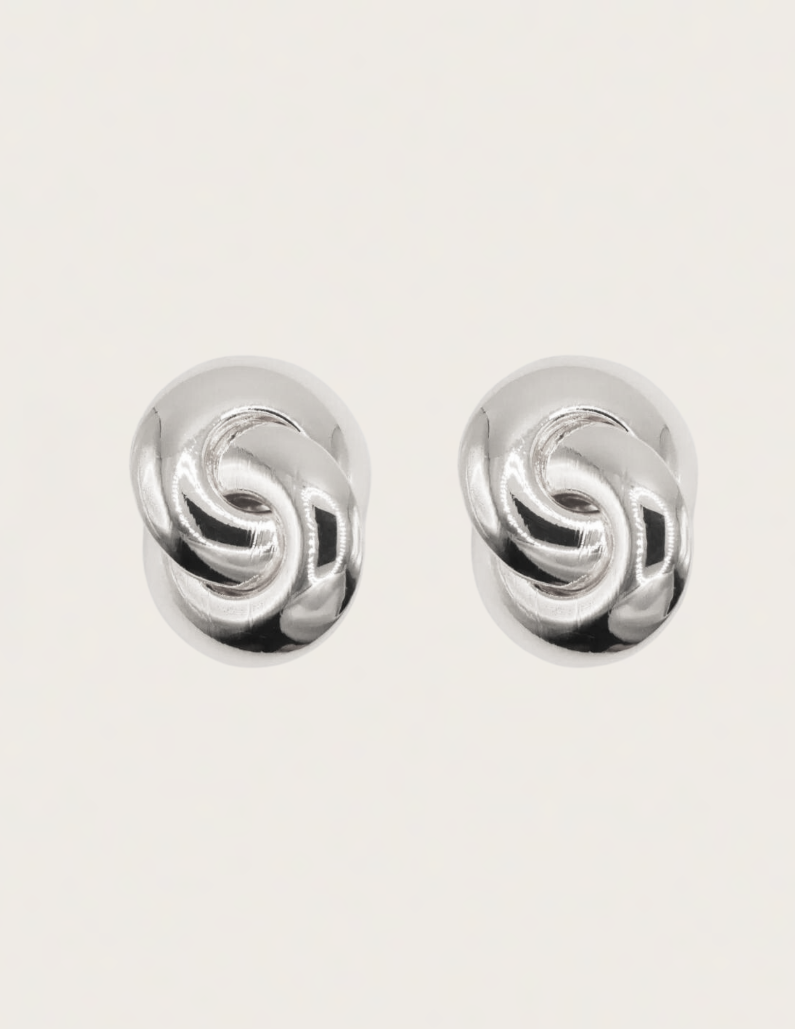 Imperfect Weave Earring - Silver