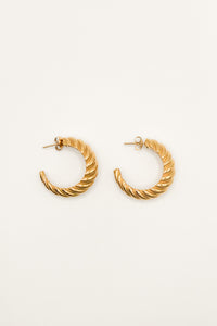 Esme Twist Hoops - Gold