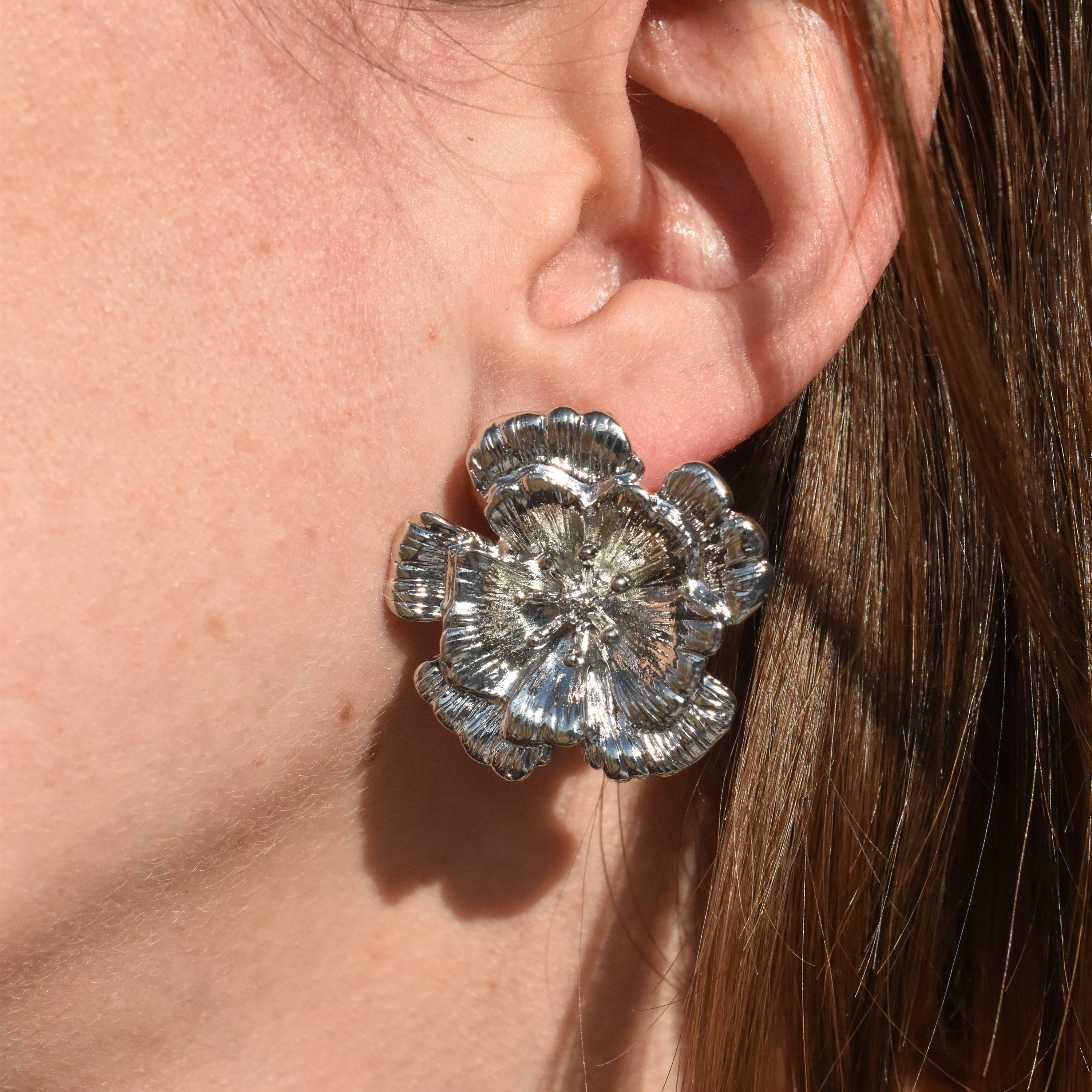 Flora Earrings - Silver