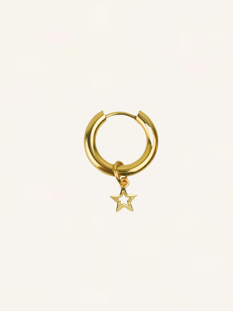 Star Charm Hoop