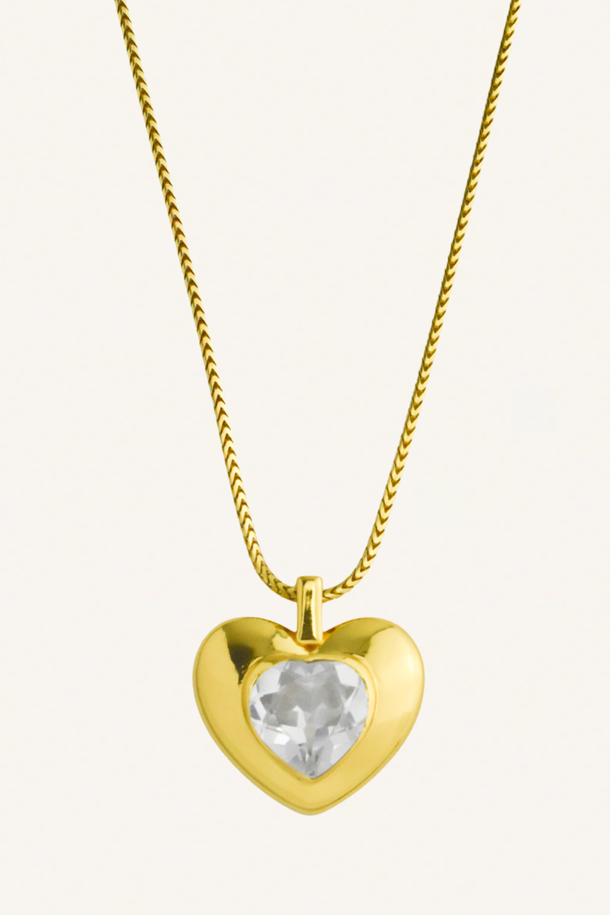 Cosmic Heart Necklace - Cubic Zirconia