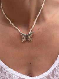 Papillon Pearl Necklace