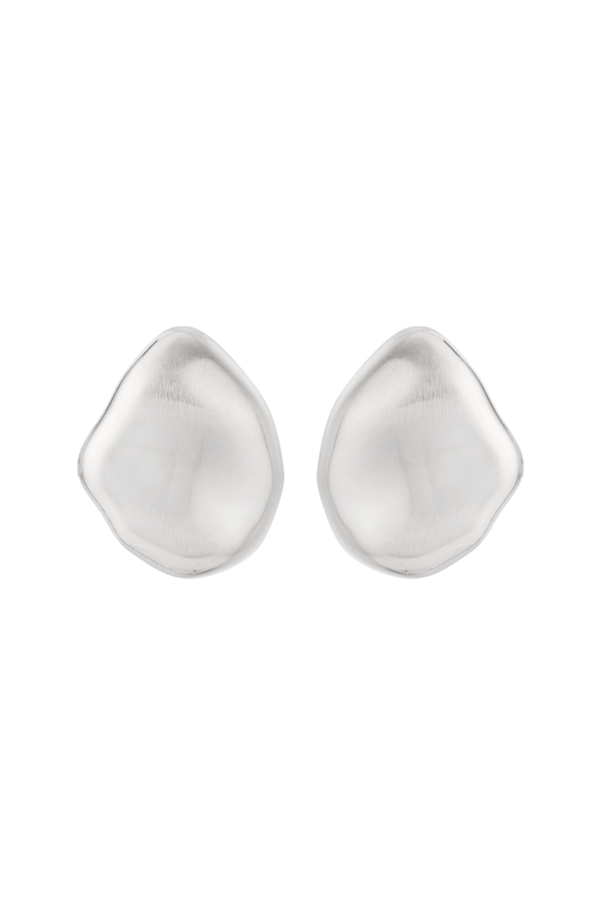 Pebble Earrings - Silver