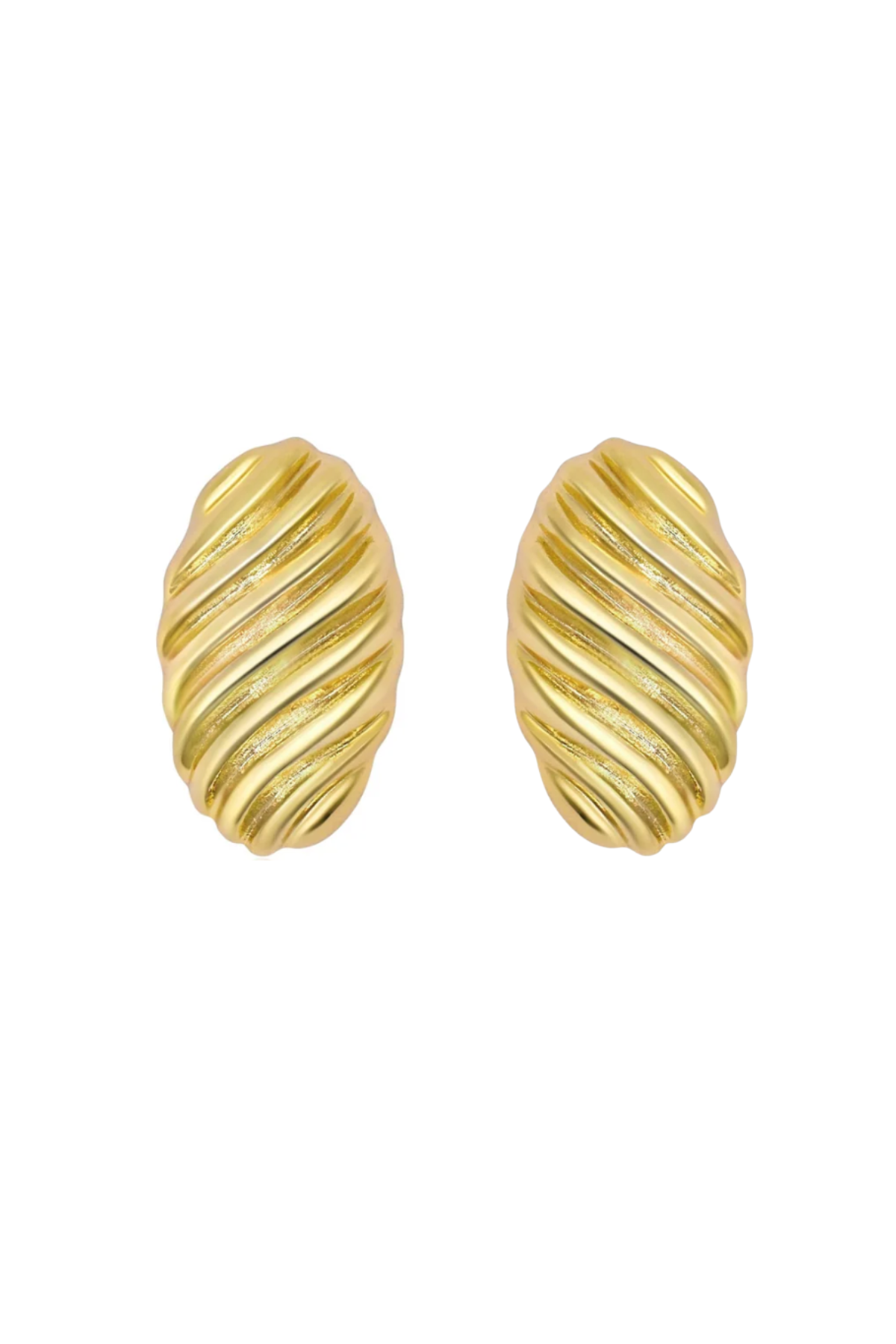 Baguette Earrings - Gold