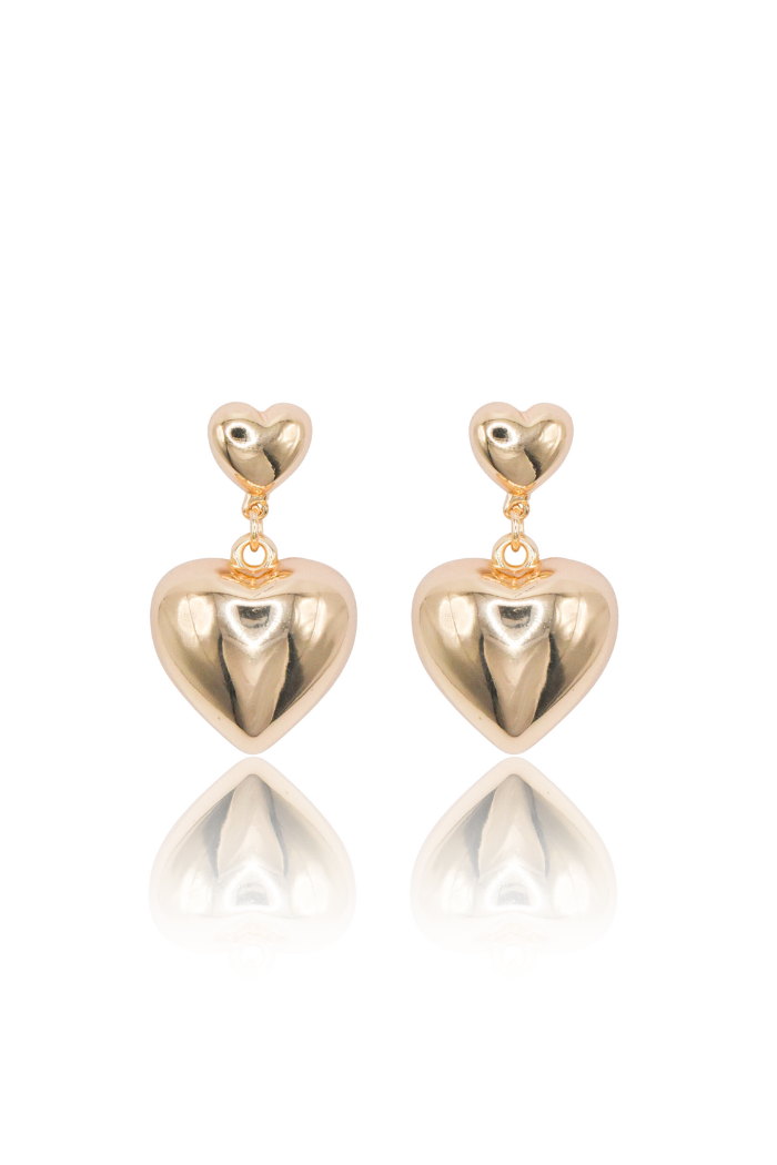 Esme Heart Drops - Gold