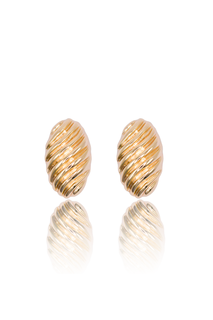 Baguette Earrings - Gold