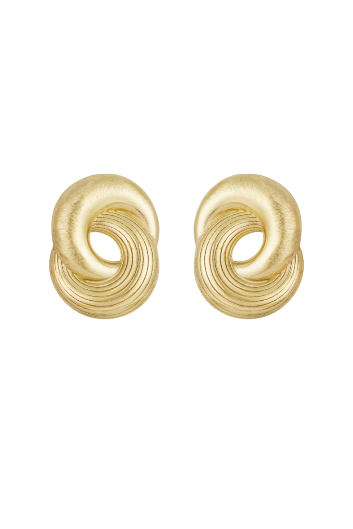 Mini Weave Earrings - Gold