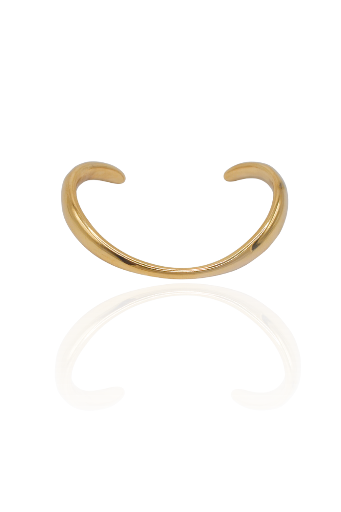 Organic Bangle - Large - Gold