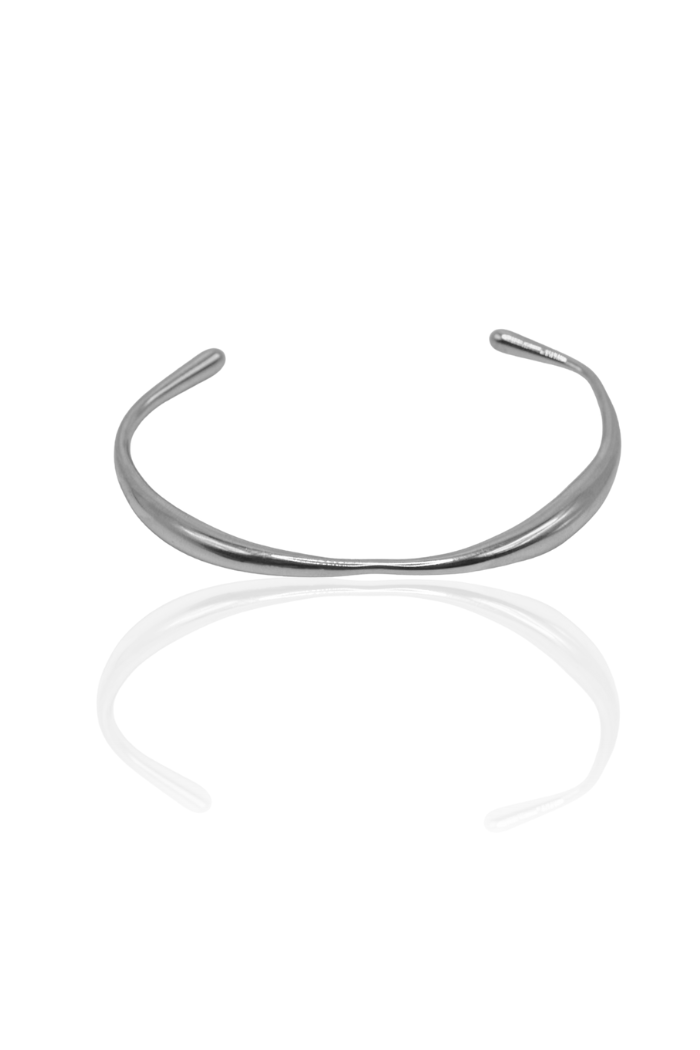 Organic Bangle - Small - Silver