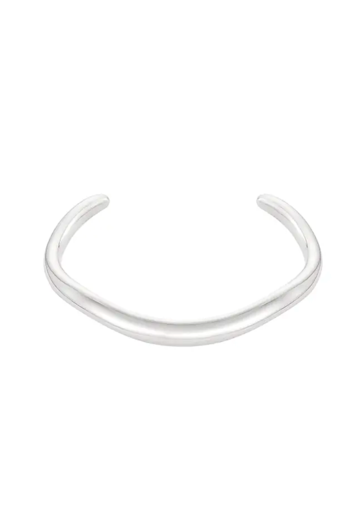 Wave Bangle - Silver