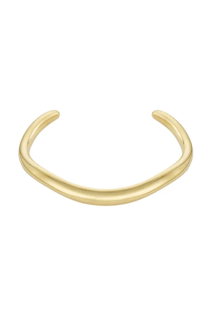 Wave Bangle - Gold