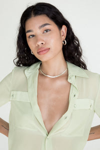 24 mm Hollow Hoops - Silver