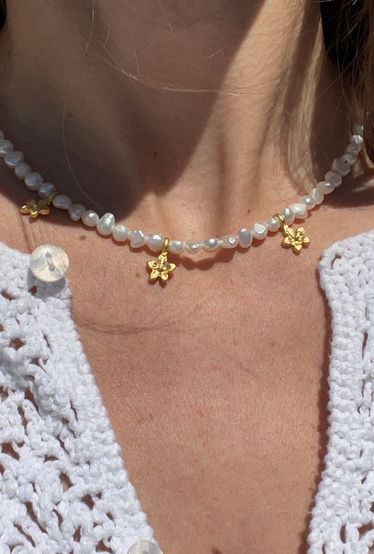 Fleur Pearl Necklace