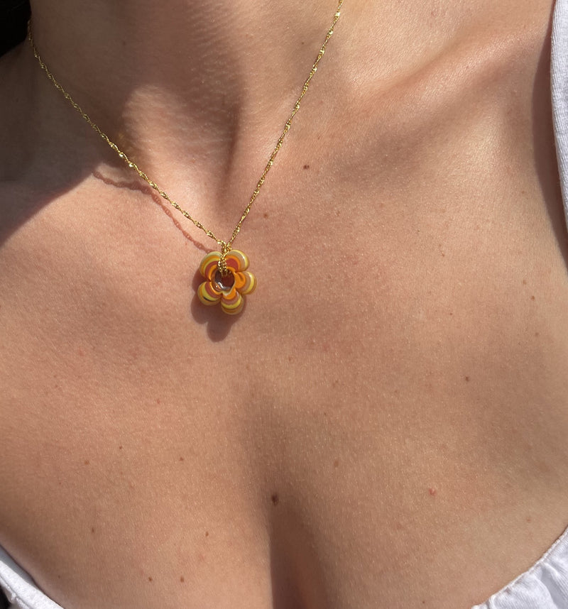 Fleur Necklace - Yellow