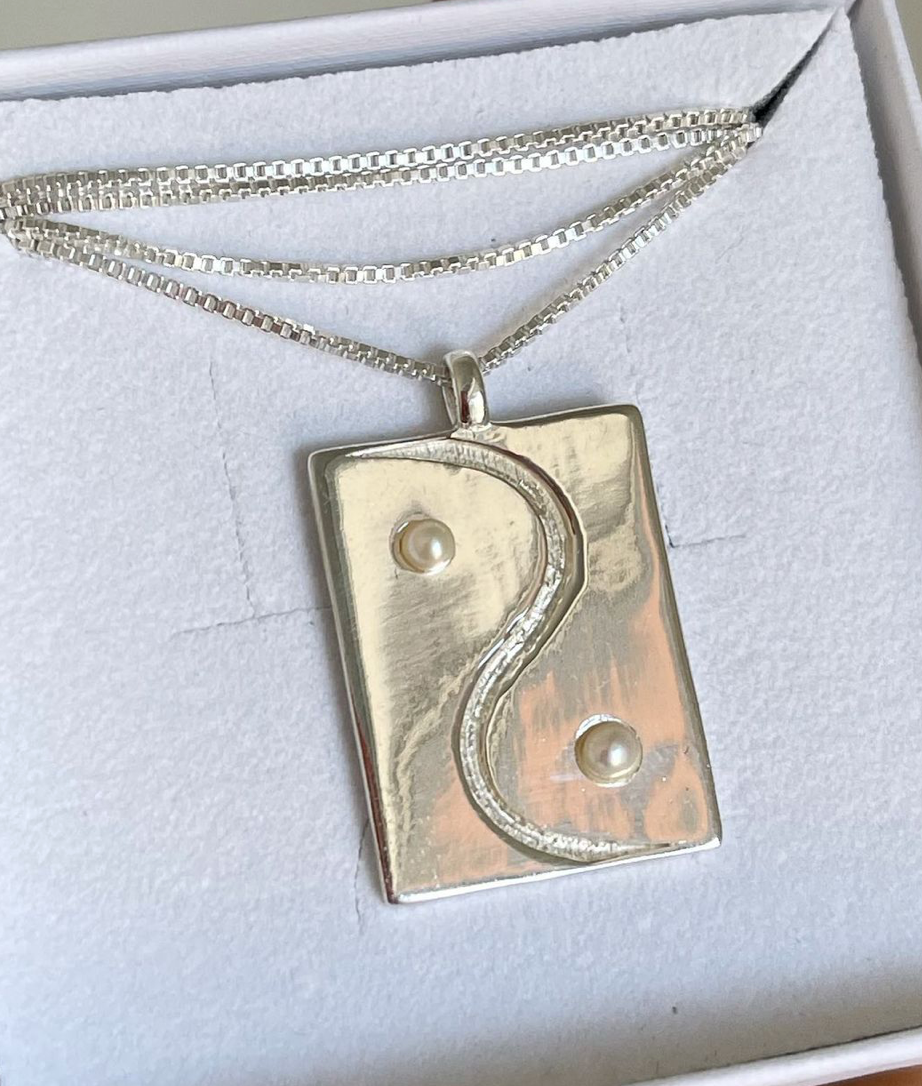 Yin Yang Necklace - SILVER