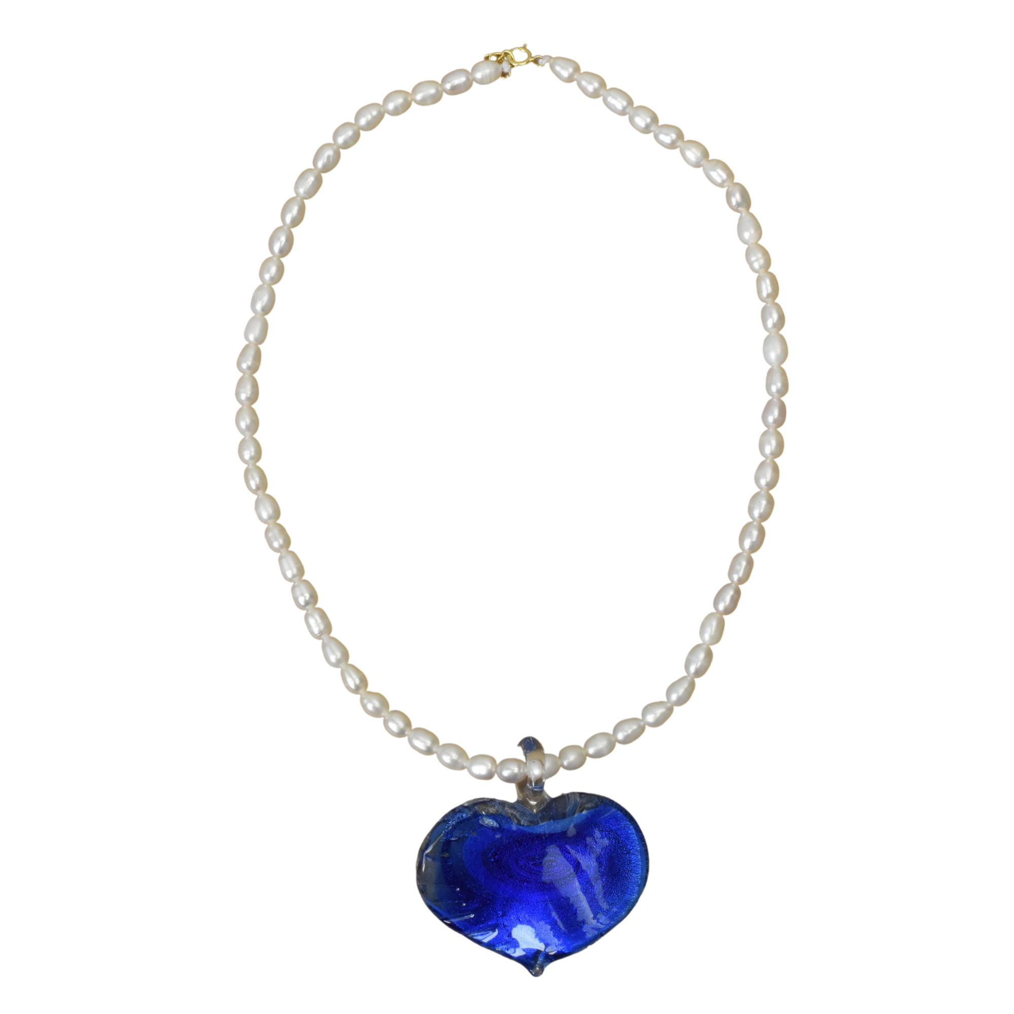 Murano Amore Necklace - Blue