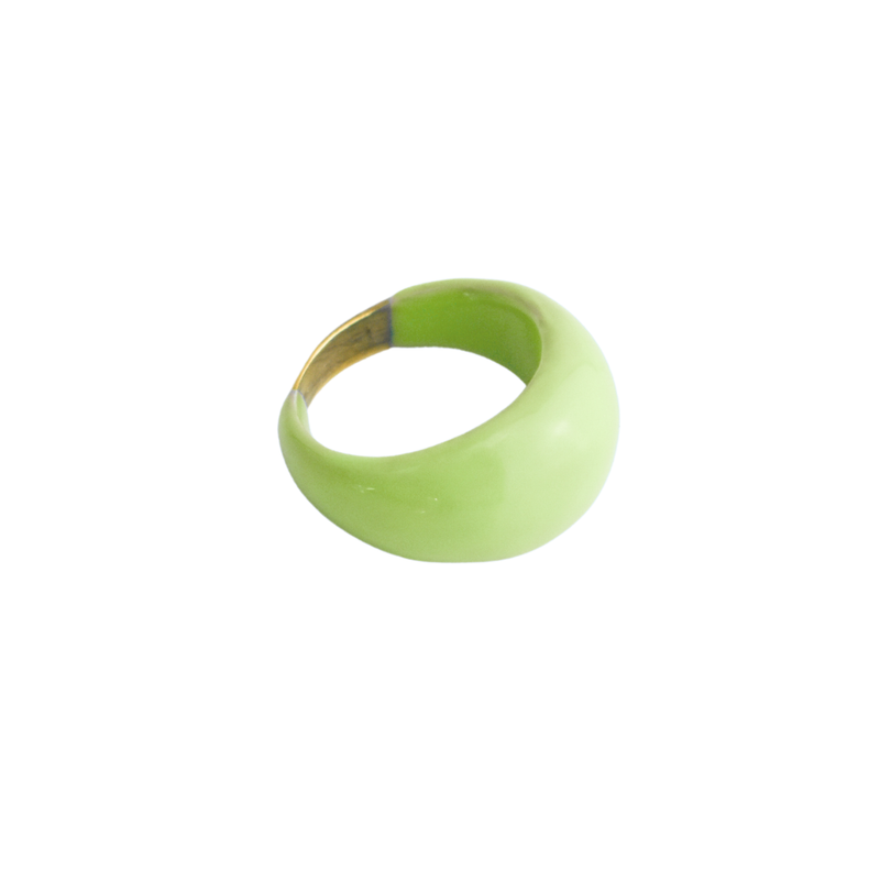 Jelly Ring - Large Dome - Matcha