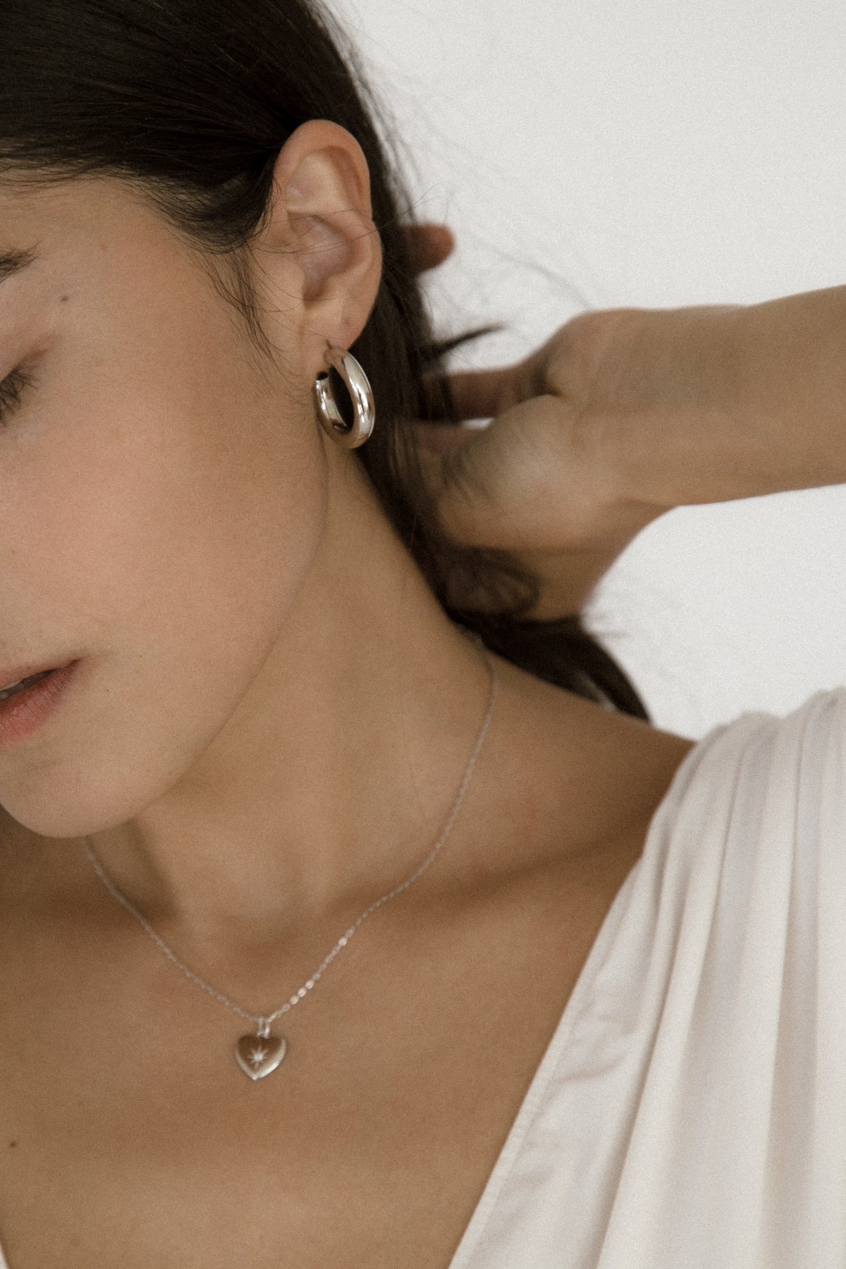 24 mm Hollow Hoops - Silver