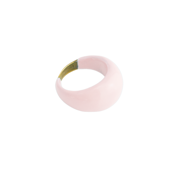 Jelly Ring - Large Dome - Rose